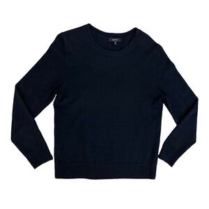 Quince Women's SM Black Mongolian Cashmere Crewneck Sweater